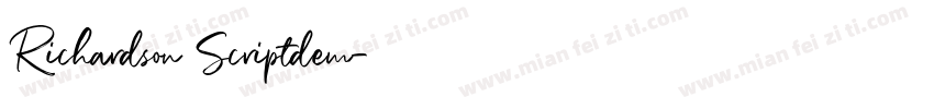 Richardson Scriptdem字体转换